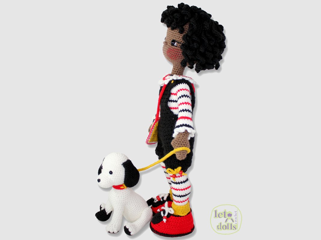 24 inch crochet doll pattern PDF, XL amigurumi doll, Meet Bianca! - Image 8