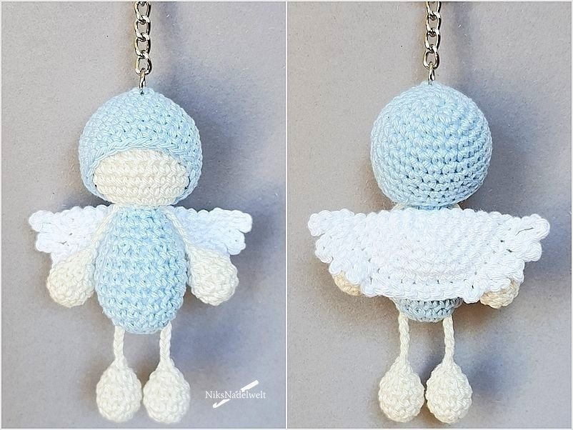 Häkelanleitung - Taschenbaumler Schutzengel