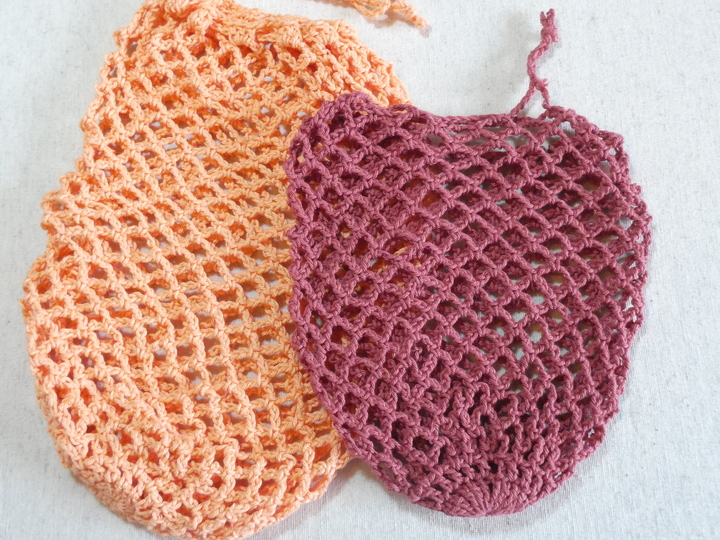 Nachhaltige Obst- und Gemüsenetze (gehäkelt)