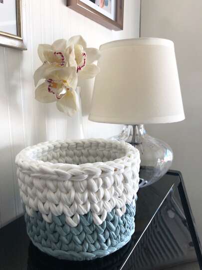 Häkelanleitung: Stabile Körbe häkeln mit Boden