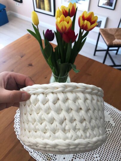 Häkelanleitung: Stabile Körbe häkeln mit Boden