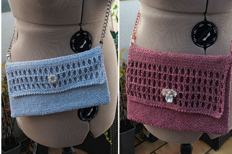 Häkelanleitung für die Tasche oder Clutch "Glamour"