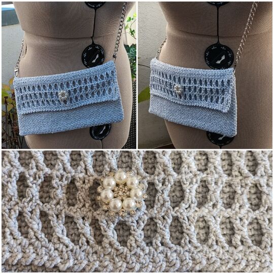 Häkelanleitung für die Tasche oder Clutch "Glamour"