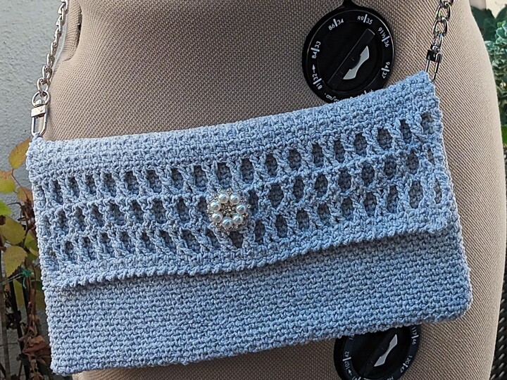 Häkelanleitung für die Tasche oder Clutch "Glamour"