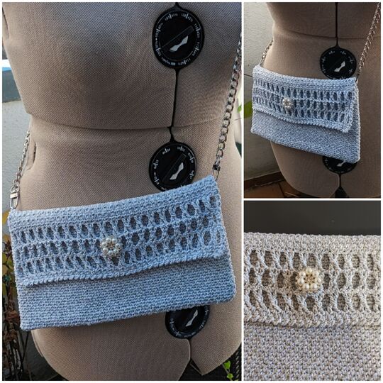 Häkelanleitung für die Tasche oder Clutch "Glamour"