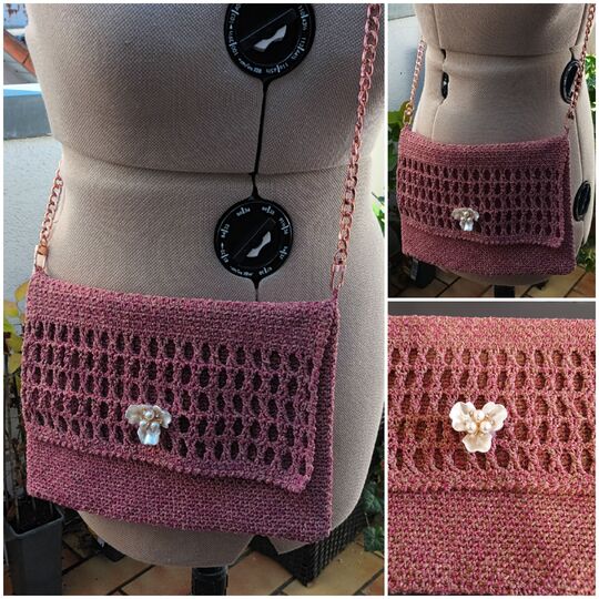 Häkelanleitung für die Tasche oder Clutch "Glamour"