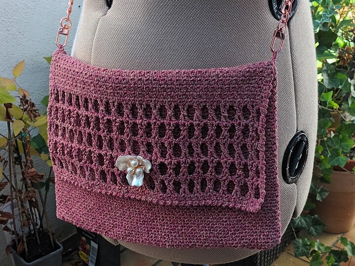 Häkelanleitung für die Tasche oder Clutch "Glamour"