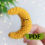 Crochet moon pattern, amigurumi crescent moon