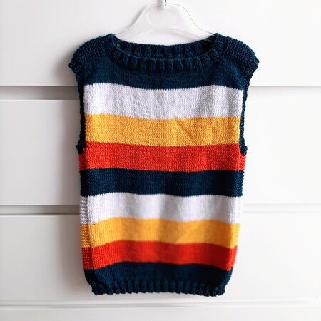 Knitting Pattern: Kid's Slipover Robyn