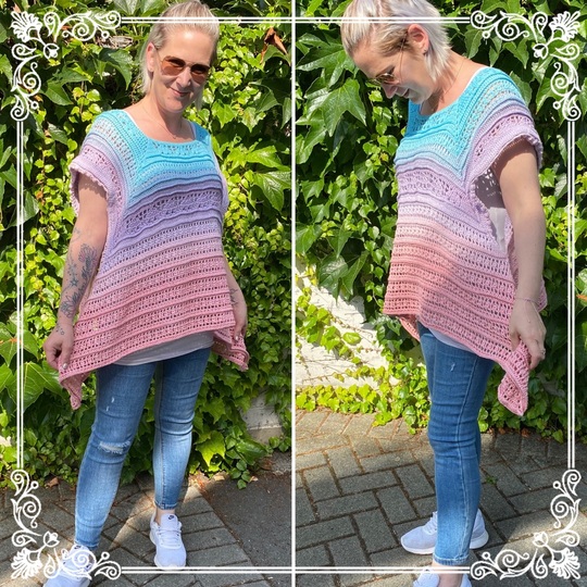 Häkelanleitung Oversize-Tunika Glamour Nr. 21