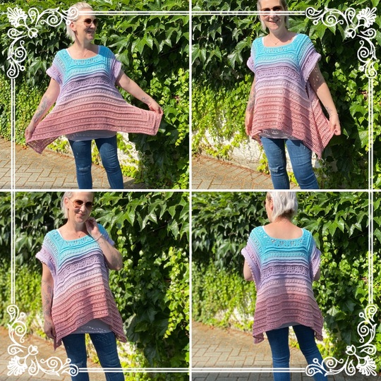 Häkelanleitung Oversize-Tunika Glamour Nr. 21