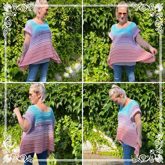 Häkelanleitung Oversize-Tunika Glamour Nr. 21