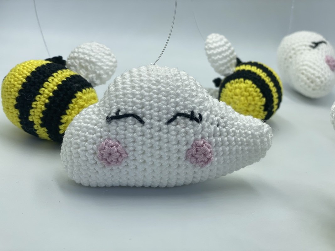 Häkelanleitung - Baby Mobile Bienen - Bild 2