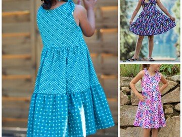 Knotenkleid Isabella Gr. 98 - 164 inkl. A0