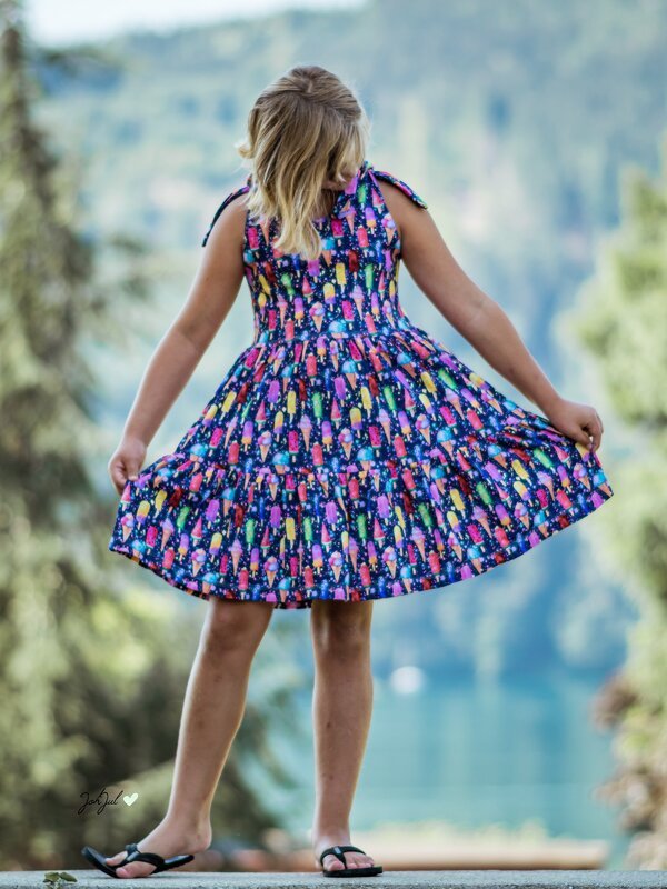 Knotenkleid Isabella Gr. 98 - 164 inkl. A0 - Bild 13