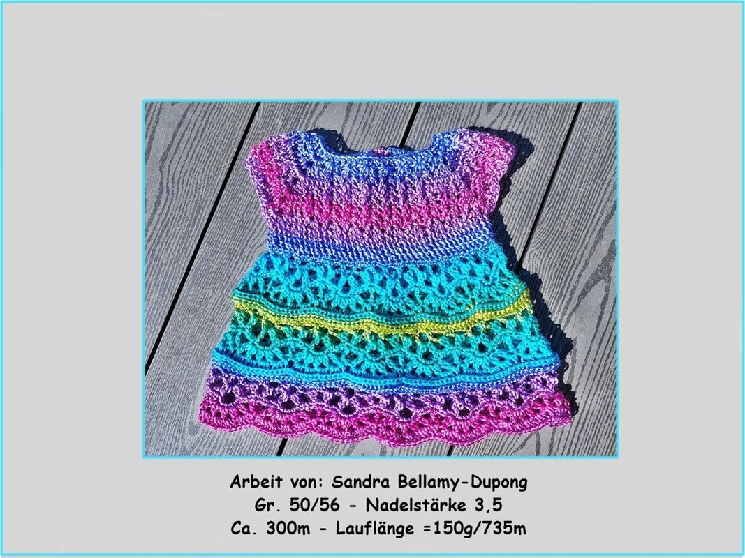 Häkelanleitung Kleid "Malia" - Gr. 50 bis Gr. 152 - Bild 2