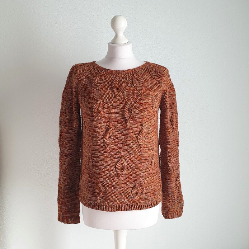 Häkelanleitung für den Waldblätter Pullover