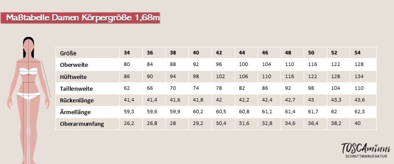 Shirt Danielle Gr. 34-46 Schnittmuster inkl. Nähanleitung