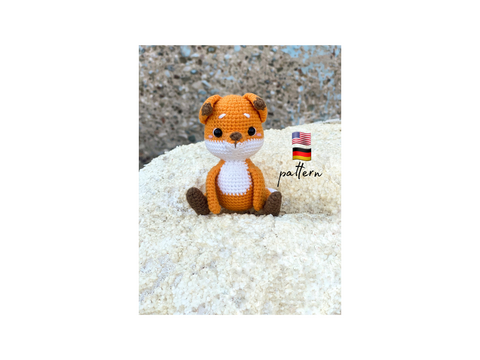 Crochet Fox pattern EASY Crochet Amigurumi Pattern (PDF file).