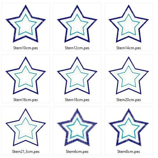 Stern Stickdatei