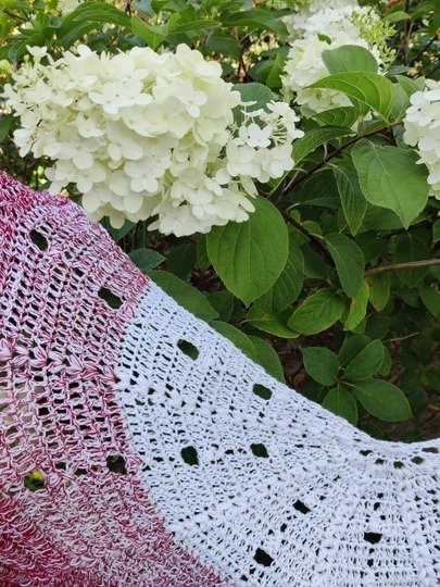 Häkelanleitung Halbrundtuch "Nami"