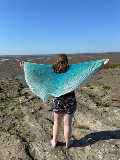 Häkelanleitung Halbrundtuch "Nami"