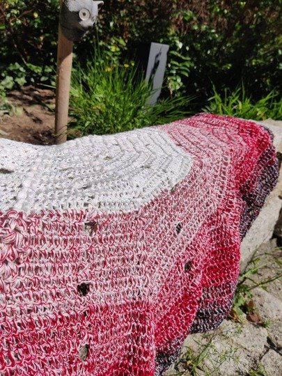 Häkelanleitung Halbrundtuch "Nami"