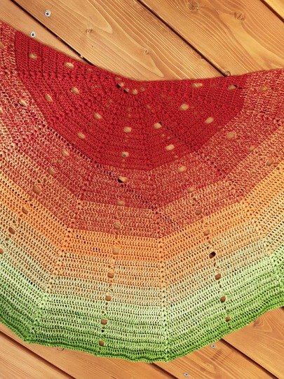 Häkelanleitung Halbrundtuch "Nami"