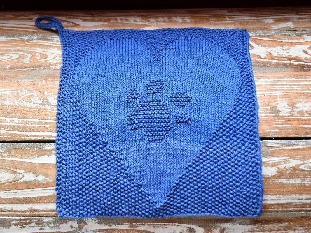 Knitting pattern dishcloth "Paw Love" - Image 3
