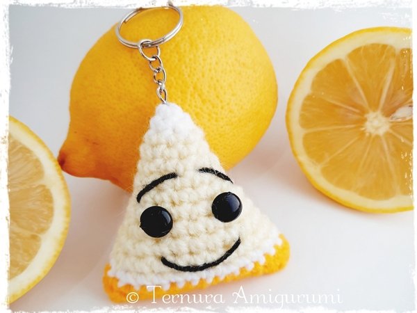 Lemon Keychain Crochet Pattern