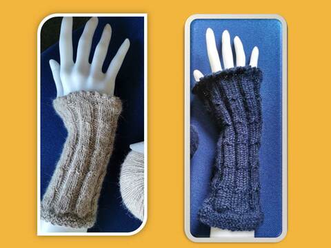 Strickanleitung Armstulpen Alpaca