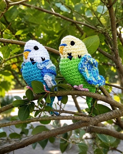 Budgie * Parrot. Crochet pattern