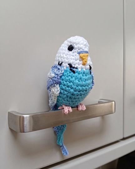Wellensittich häkeln. Papagei Häkelanleitung. Amigurumi Vogel