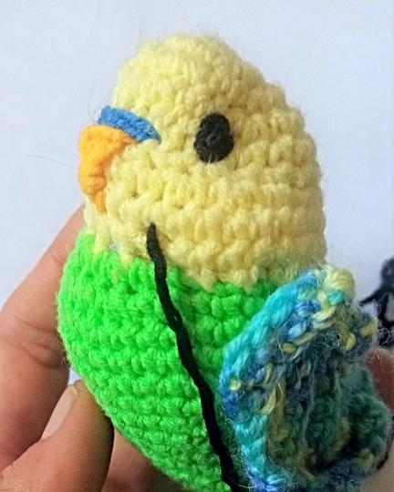 Wellensittich häkeln. Papagei Häkelanleitung. Amigurumi Vogel