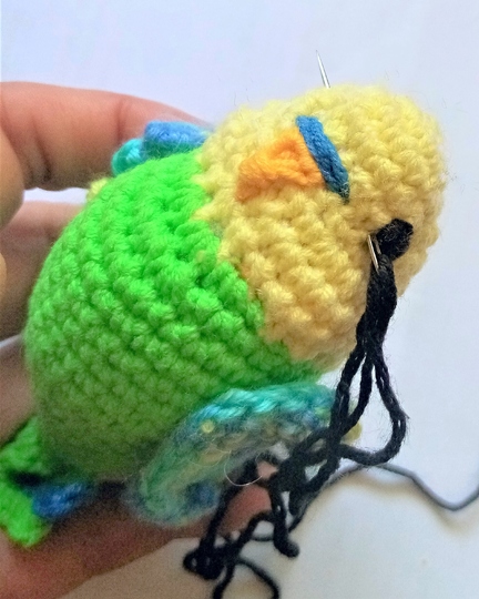 Wellensittich häkeln. Papagei Häkelanleitung. Amigurumi Vogel