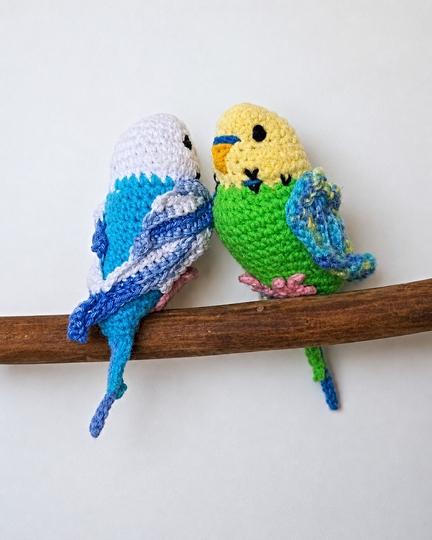 Wellensittich häkeln. Papagei Häkelanleitung. Amigurumi Vogel