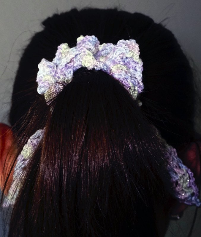 Häkelanleitung: Scrunchie mit Band - Bild 2