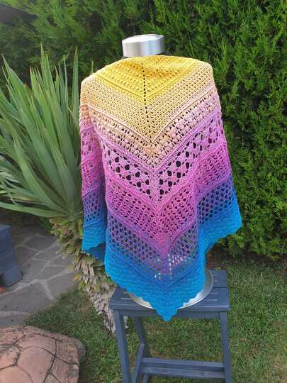 Häkelanleitung - Tuch "Kayla"