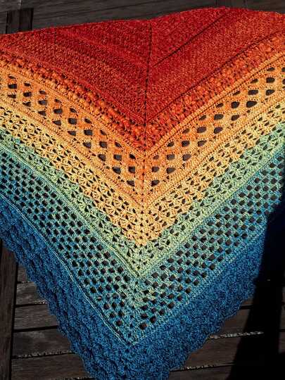 Häkelanleitung - Tuch "Kayla"