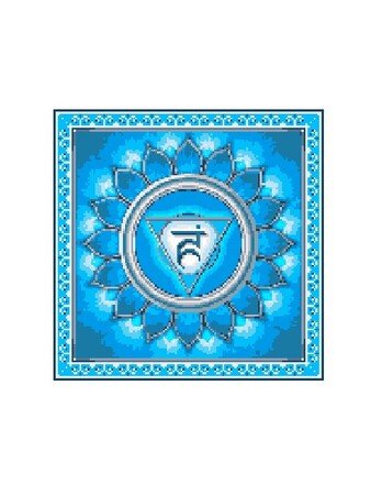 VISHUDDHA - THROAT CHAKRA - pattern for c2c crochet blanket
