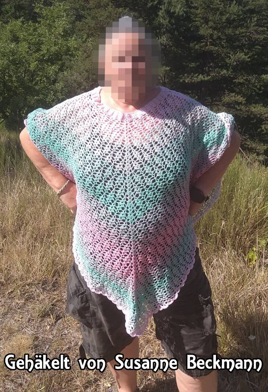 Crochet Pattern Poncho // Beach Cover KVADRAT Size S - XXXL - Image 10