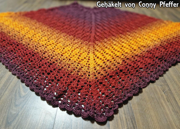 Crochet Pattern Poncho // Beach Cover KVADRAT Size S - XXXL