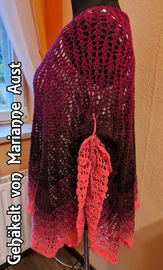 Crochet Pattern Poncho // Beach Cover KVADRAT Size S - XXXL