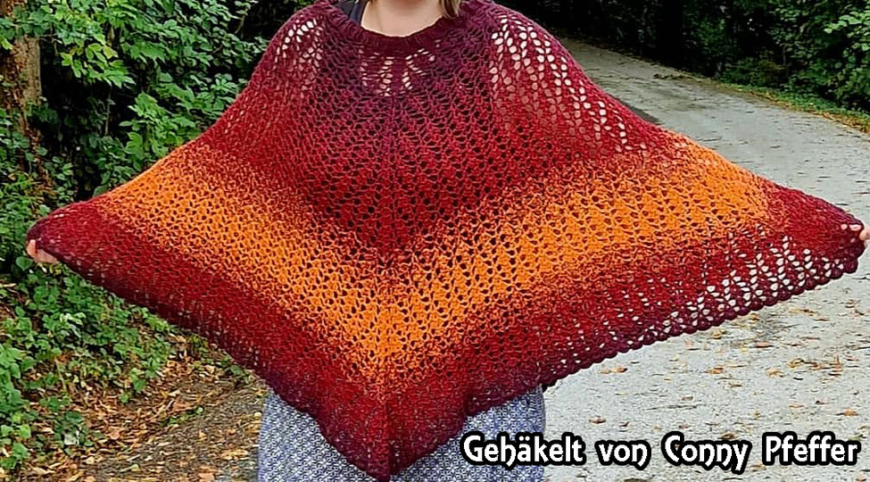 Crochet Pattern Poncho // Beach Cover KVADRAT Size S - XXXL