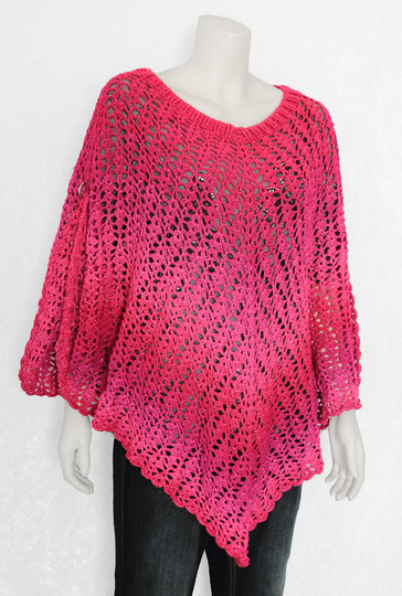 Crochet Pattern Poncho // Beach Cover KVADRAT Size S - XXXL