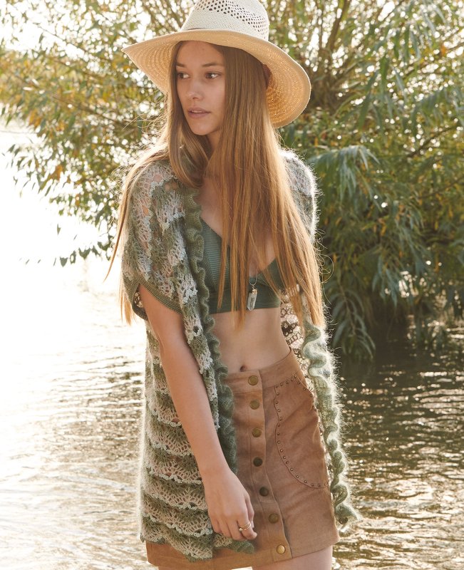 Häkelanleitung Weste mit Rüschen im Boho-Stil - Bild 2