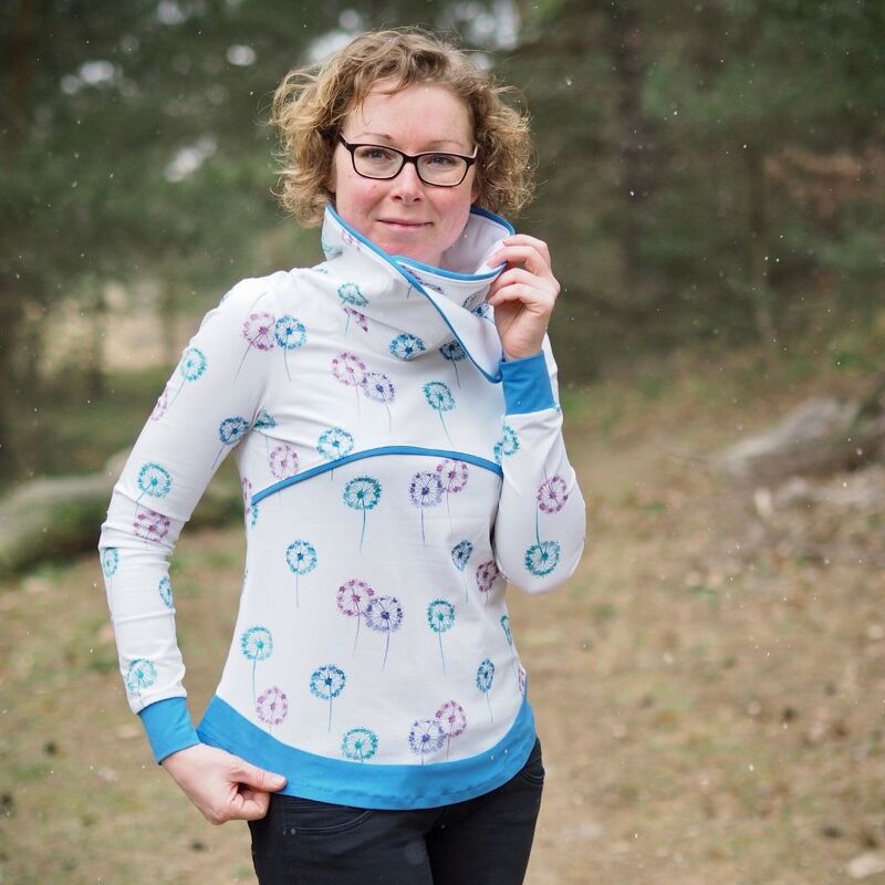 Shirt Kathi mit Wickelkragen Gr. 34-54 Schnittmuster & Nähanleitung - Bild 10