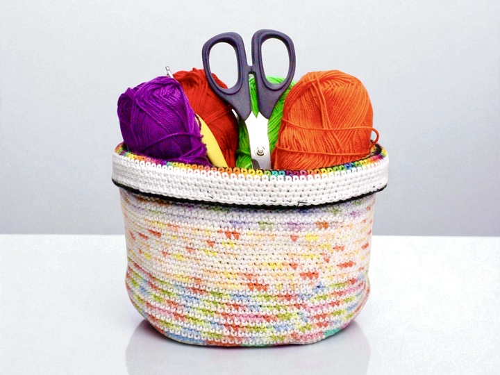 Zauberhaftes Wendekörbchen - Häkelanleitung