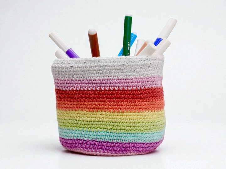 Zauberhaftes Wendekörbchen - Häkelanleitung