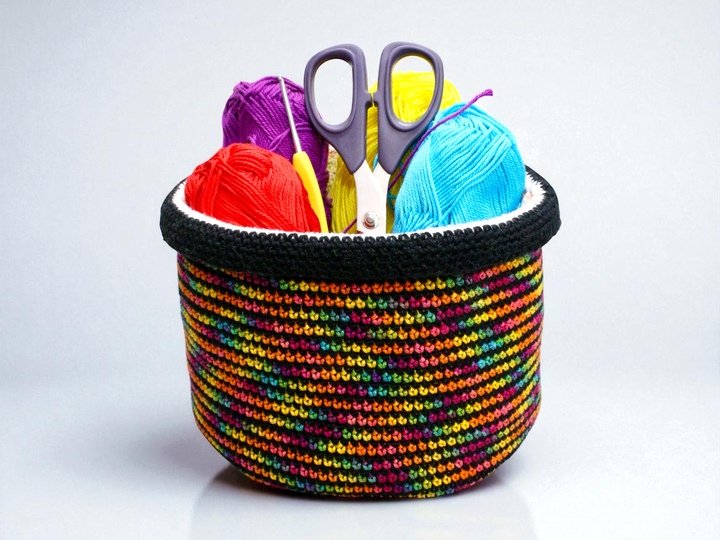 Zauberhaftes Wendekörbchen - Häkelanleitung